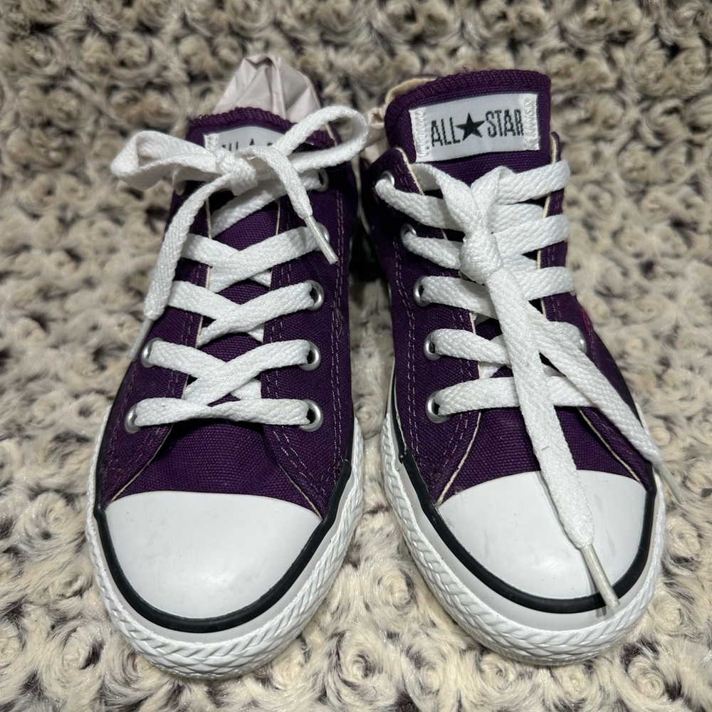 Chuck Taylor All Star LITTLE KID LOW TOP SHOE Size 13 Custom color/Purple